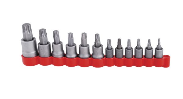 475254T - Juego de dados con punta torx cuadro de 1/4", 3/8" y 1/2", 12 piezas Urrea