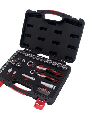 4752GT - Juego de dados y accesorios cuadro de 3/8" y 1/2" Go-Through combinado, 39 piezas Urrea