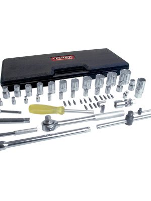 4754P - Juego de dados y accesorios cuadro de 1/4" y 1/2" en pulgadas, 50 piezas Urrea