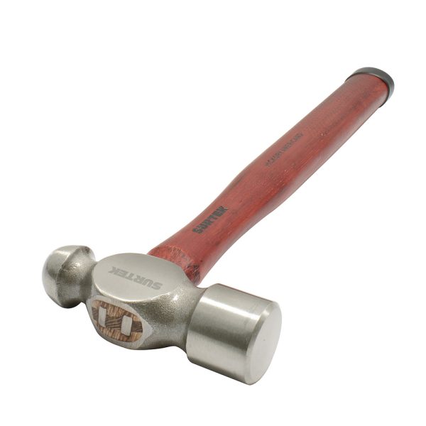 48SP - Martillo de bola pulido con mango de madera de 18", 48 oz Surtek
