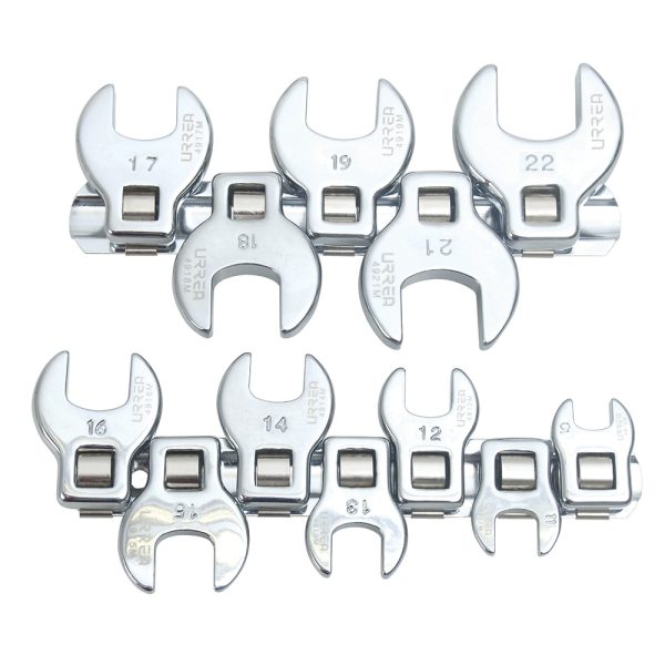 4900-12M.jpg 4900-12M - Juego de llaves pata de cuervo cuadro de 3/8", métricas, 12 piezas Urrea