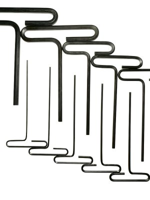 4965 - Juego de llaves hexagonales cortas tipo "T", en pulgadas, 10 piezas en blíster Urrea