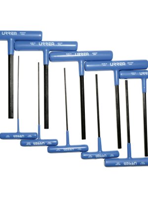 4965GPM - Juego de llaves hexagonales cortas tipo "T" ergonómicas, métricas, 10 piezas en blíster Urrea