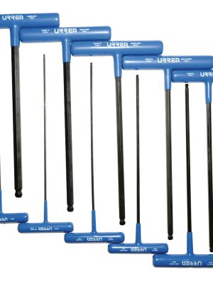 4965LBGPM - Juego de llaves hexagonales tipo "T" punta de bola, métricas, 10 piezas en blíster Urrea