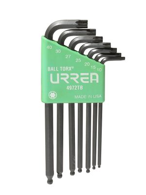 4972TB.jpg 4972TB - Juego de llaves hexagonales tipo "L" punta de bola, Torx, 7 piezas en blíster Urrea