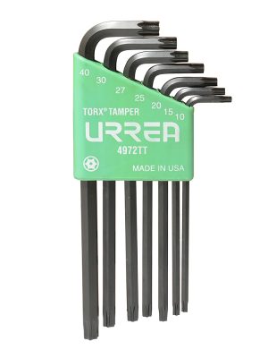 4972TT.jpg 4972TT - Juego de llaves hexagonales tipo "L", Torx, tamper proof, 7 piezas en blíster Urrea