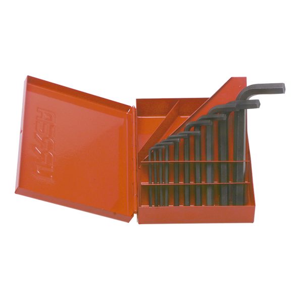 4975M - Juego de llaves hexagonales tipo "L", métricas, 10 piezas en estuche plástico Urrea