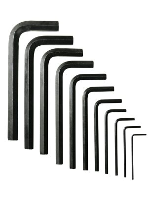 4976A - Juego de llaves hexagonales tipo "L", métricas, 11 piezas en blíster Urrea