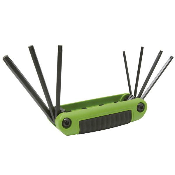 4977TX - Juego de llaves hexagonales tipo navaja torx T10 a T40 estuche bimaterial, 7 pz Urrea