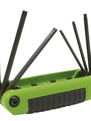 4977TXT - Juego de llaves hexagonales tipo navaja torx Tamper Proof T10 a T40 estuche bimat, 7 pz Urrea