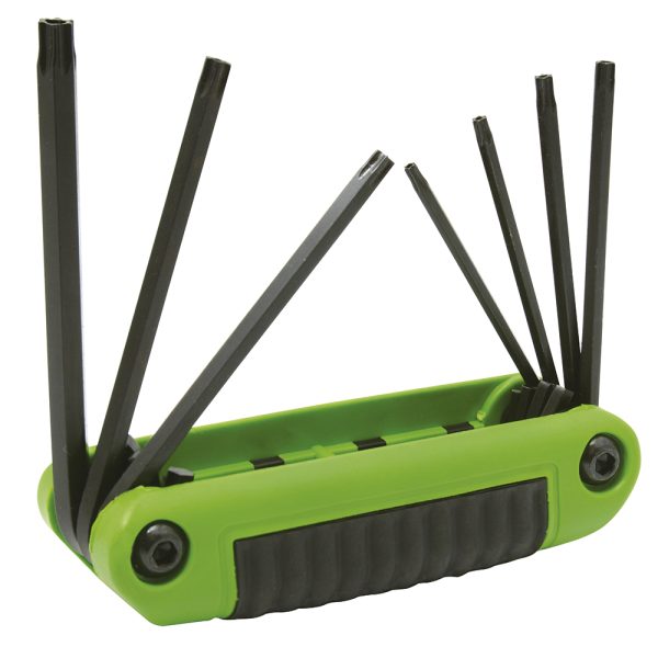 4977TXT - Juego de llaves hexagonales tipo navaja torx Tamper Proof T10 a T40 estuche bimat, 7 pz Urrea