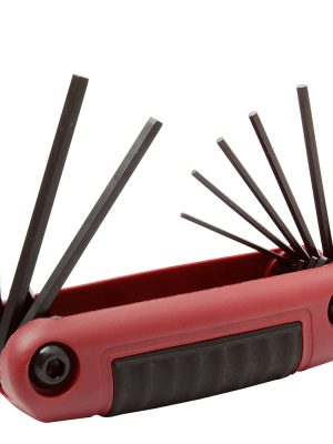 4978B - Juego de llaves hexagonales tipo navaja en pulgadas .050" a 3/16" estuche bimaterial,9 pz Urrea