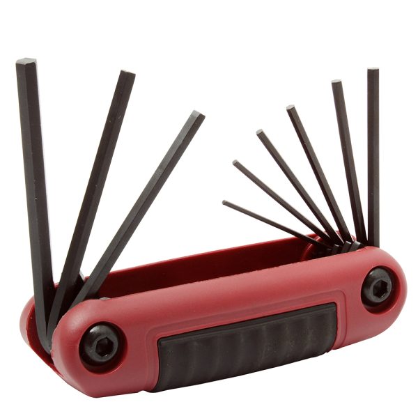 4978B.jpg 4978B - Juego de llaves hexagonales tipo navaja en pulgadas .050" a 3/16" estuche bimaterial,9 pz Urrea