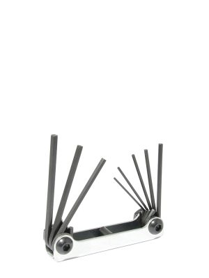 4992 - Juego de llaves hexagonales tipo navaja en pulgadas .050" a 5/32" estuche metálico, 8 pz Urrea