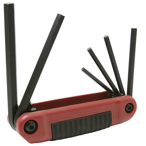 4994B.jpg 4994B - Juego de llaves hexagonales tipo navaja en pulgadas 5/32" a 3/8" estuche bimaterial, 6 pz Urrea