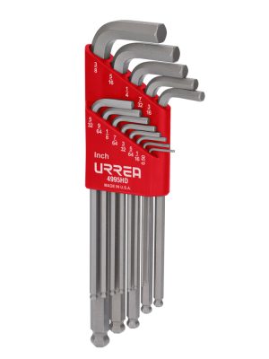 4995HD - Juego de llaves hexagonales tipo "L" punta de bola, en pulgadas, 13 piezas Urrea