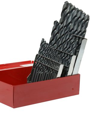 5129.jpg 5129 - Juego de brocas negras de acero de alta velocidad zanco recto, 29 piezas Urrea