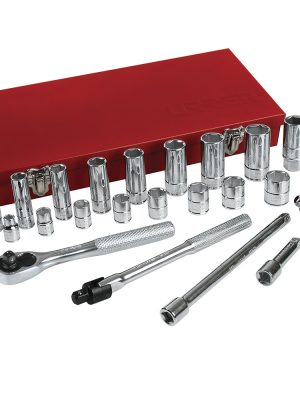 5200CL.jpg 5200CL - Juego de dados y accesorios cuadro de 3/8" en pulgadas, 25 piezas Urrea