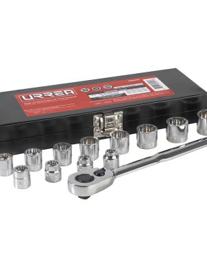 5200LP - Juego de dados y accesorios cuadro de 3/8" en pulgadas, 13 piezas Urrea