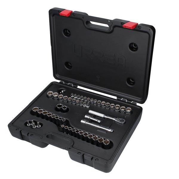 5200PA.jpg 5200PA - Juego de dados y accesorios cuadro de 3/8" combinado, 54 piezas Urrea