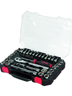 5201CD - Juego de dados y accesorios cuadro de 3/8" combinado, 47 piezas Urrea