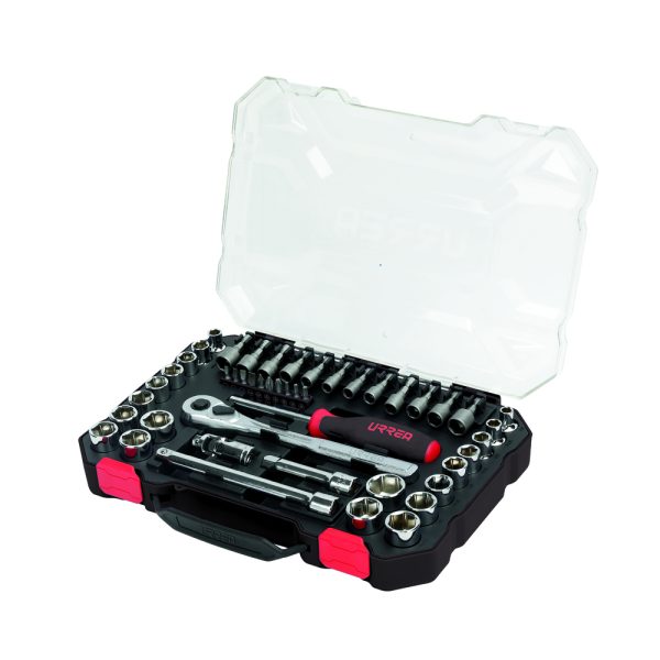 5201CD - Juego de dados y accesorios cuadro de 3/8" combinado, 47 piezas Urrea