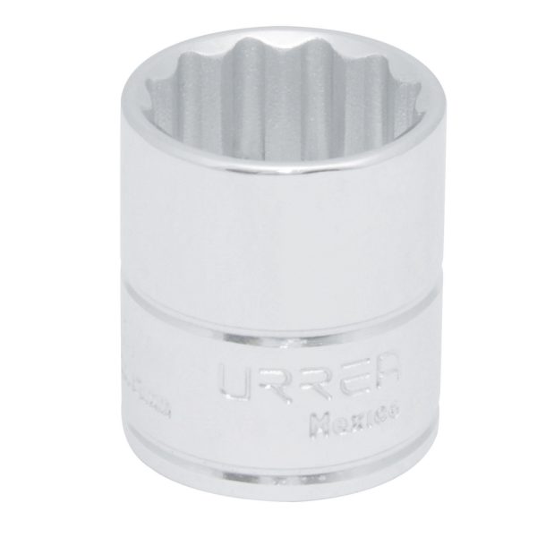 5216 - Dado cuadro de 3/8", 12 puntas, en pulgadas, 1/2" Urrea