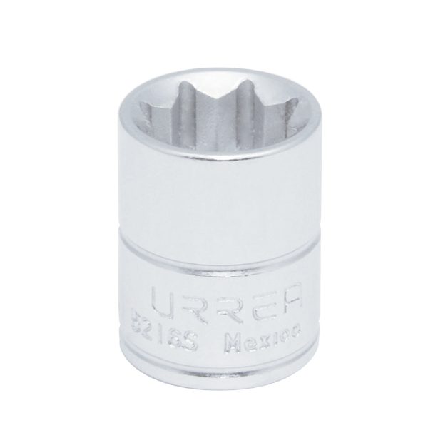 5216S - Dado cuadro de 3/8", 8 puntas, en pulgadas, 1/2" Urrea