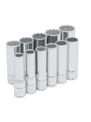 52209.jpg 52209 - Juego de dados largos cuadro de 3/8", 12 puntas, métricos, 11 piezas Urrea