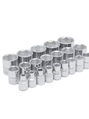 52211.jpg 52211 - Juego de dados cuadro de 3/8", 6 puntas, métricos, 21 piezas Urrea