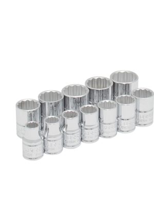 52216.jpg 52216 - Juego de dados cuadro de 3/8", 12 puntas, métricos, 12 piezas Urrea