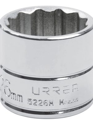 5226M.jpg 5226M - Dado cuadro de 3/8", 12 puntas, métrico, 26 mm Urrea