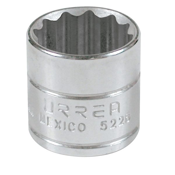 5228 - Dado cuadro de 3/8", 12 puntas, en pulgadas, 7/8" Urrea
