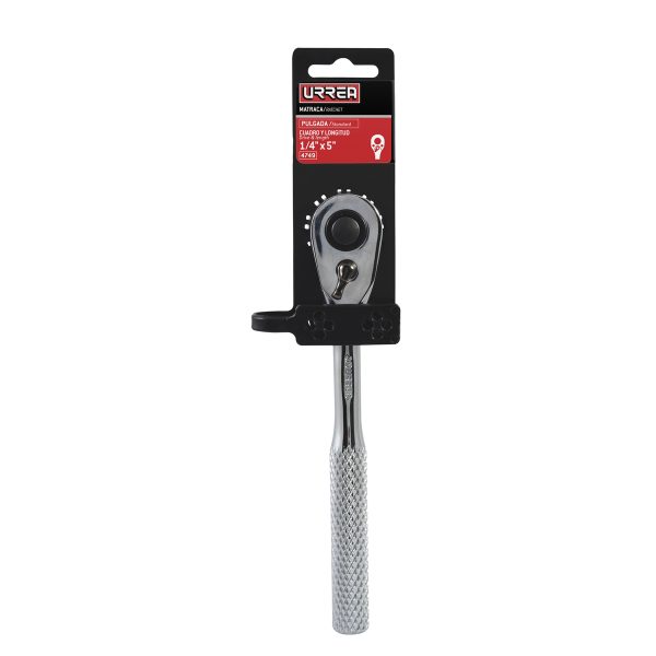 5249I - Matraca reversible cromada, quick release, para dado cuadro de 3/8" Urrea