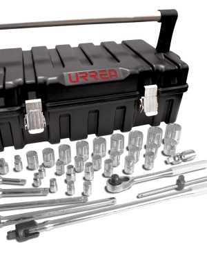 5254P36 - Juego de dados y accesorios cuadro de 3/8" y 1/2" en pulgadas, 37 piezas Urrea