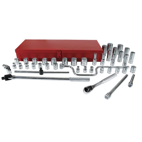 5400G.jpg 5400G - Juego de dados y accesorios cuadro de 1/2" en pulgadas, 43 piezas Urrea