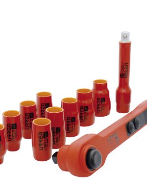 5400MV - Juego de dados y accesorios cuadro de 1/2" métricos para 1000 V, 11 piezas Urrea