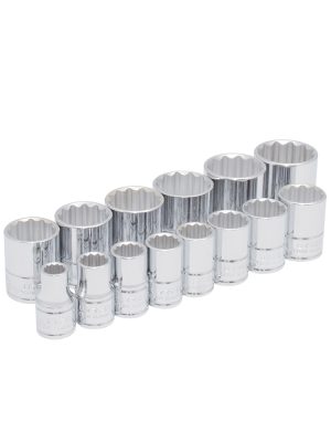 5400PAM.jpg 5400PAM - Juego de dados cuadro de 1/2", 12 puntas, métricos, 14 piezas Urrea