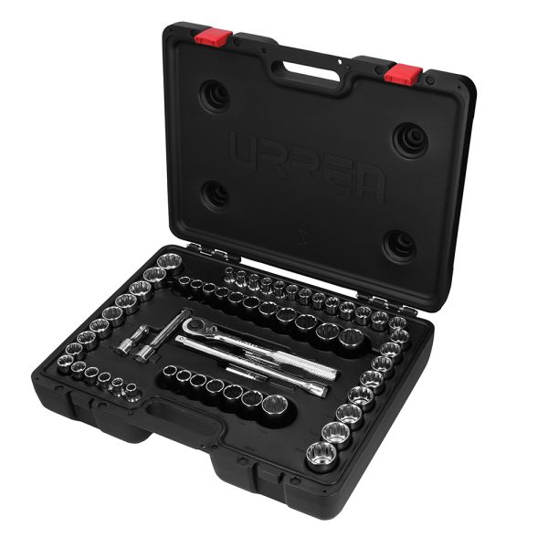 5400PD - Juego de dados y accesorios cuadro de 1/2" combinado, 60 piezas Urrea