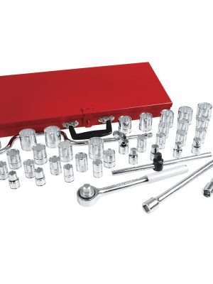 5400SM - Juego de dados y accesorios cuadro de 1/2" combinado, 44 piezas Urrea