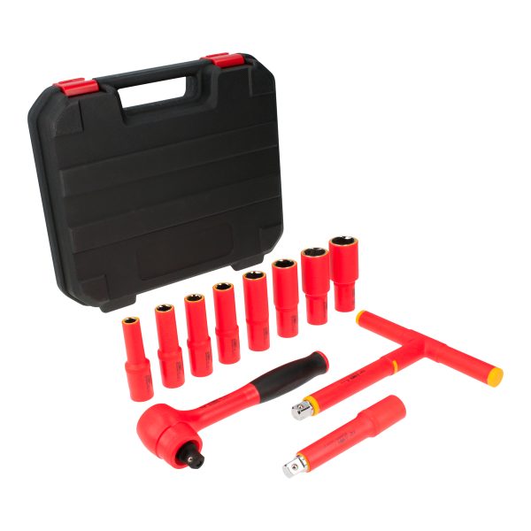 5400VI.jpg 5400VI - Juego de dados y accesorios cuadro de 1/2" en pulgadas para 1000 V, 11 piezas Urrea