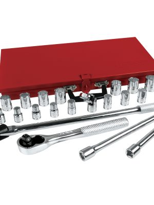 54210.jpg 54210 - Juego de dados y accesorios cuadro de 1/2" métrico, 23 piezas Urrea