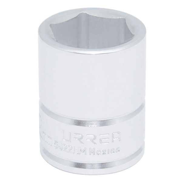 5422HM - Dado cuadro de 1/2", 6 puntas, métrico, 22 mm Urrea