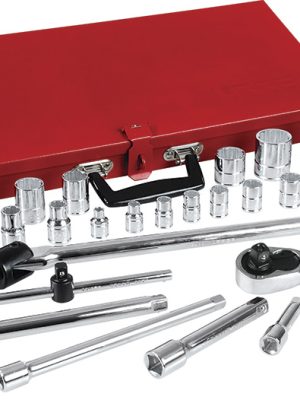 5452 - Juego de dados y accesorios cuadro de 3/8" y 1/2" en pulgadas, 37 piezas Urrea