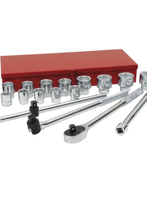 55102H - Juego de dados y accesorios cuadro de 3/4" en pulgadas, 21 piezas Urrea