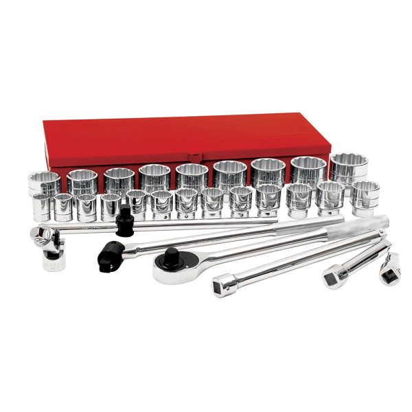 55104.jpg 55104 - Juego de dados y accesorios cuadro de 3/4" en pulgadas, 30 piezas Urrea