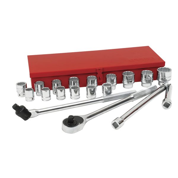 55200.jpg 55200 - Juego de dados y accesorios cuadro de 3/4" métrico, 20 piezas Urrea