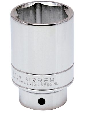 5552HL - Dado largo cuadro de 3/4", 6 puntas, en pulgadas, 1-5/8" Urrea