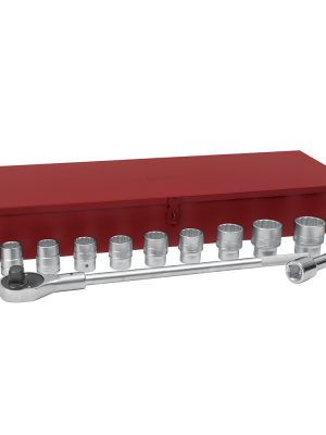 57100 - Juego de dados y accesorios cuadro de 1" en pulgadas, 14 piezas Urrea