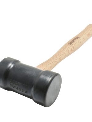 600.jpg 600 - Mazo con cabeza de hule negro con mango de madera de 16", 22 oz Surtek